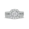 Thumbnail Image 3 of 2.50 CT. T.W. Diamond Frame Split Shank Bridal Set in 14K White Gold (I/I2)