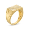 Thumbnail Image 2 of Men's 0.50 CT. T.W. Diamond Slanted Multi-Row Square-Top Ring in 10K Gold - Size 10