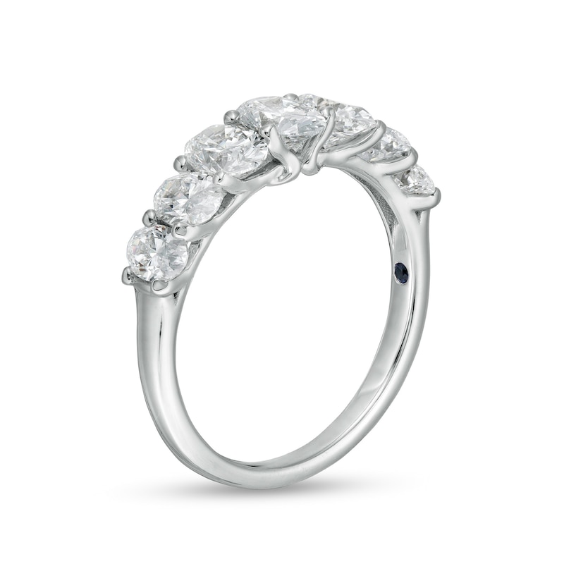 Main Image 3 of Vera Wang Love Collection 1.95 CT. T.W. Certified Lab-Grown Diamond Seven Stone Anniversary Band in 14K White Gold