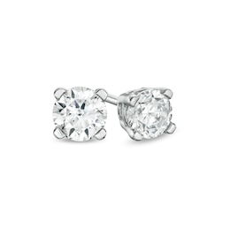 0.50 CT. T.W. Certified Lab-Grown Diamond Stud Earrings in 10K White Gold (I/SI2)