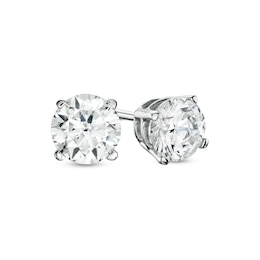 1.00 CT. T.W. Certified Lab-Created Diamond Stud Earrings in 10K White Gold (I/SI2)