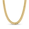 Thumbnail Image 1 of 12.6mm Cuban Curb Chain Necklace in Hollow 14K Gold - 30"