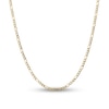 3.5mm Semi-Solid Figaro Chain Necklace in 14K Gold - 28"