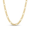 Thumbnail Image 1 of 8.5mm Figaro Chain Necklace in Hollow 14K Gold - 24"