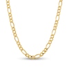 Thumbnail Image 1 of 8.5mm Figaro Chain Necklace in Hollow 14K Gold - 26"