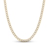Thumbnail Image 0 of 6.75mm Diamond-Cut Curb Chain Necklace in Hollow 14K Two-Tone Gold - 26"
