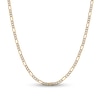 3.9mm Diamond-Cut Semi-Solid Figaro Chain Necklace in 14K Two-Tone Gold - 20"