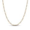 Thumbnail Image 0 of 3.9mm Diamond-Cut Figaro Chain Necklace in Hollow 14K Two-Tone Gold - 20"