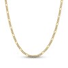 Thumbnail Image 1 of 3.9mm Diamond-Cut Figaro Chain Necklace in Hollow 14K Two-Tone Gold - 22"