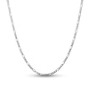 Thumbnail Image 0 of 3.0mm Figaro Chain Necklace in Solid 14K White Gold - 20"