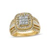 Thumbnail Image 0 of 1.00 CT. T.W. Composite Diamond Double Frame Engagement Ring in 10K Gold