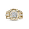 Thumbnail Image 3 of 1.00 CT. T.W. Composite Diamond Double Frame Engagement Ring in 10K Gold