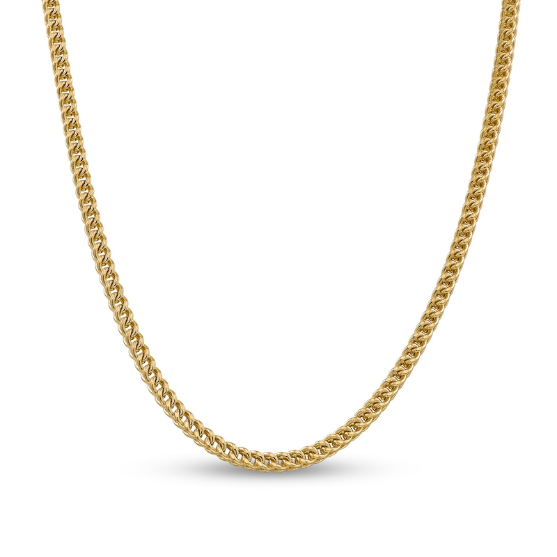 4.5mm Franco Snake Chain Necklace in Hollow 14K Gold