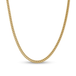 4.5mm Franco Snake Chain Necklace in Hollow 14K Gold - 26&quot;