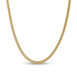 4.5mm Franco Snake Chain Necklace in Hollow 14K Gold - 28&quot;