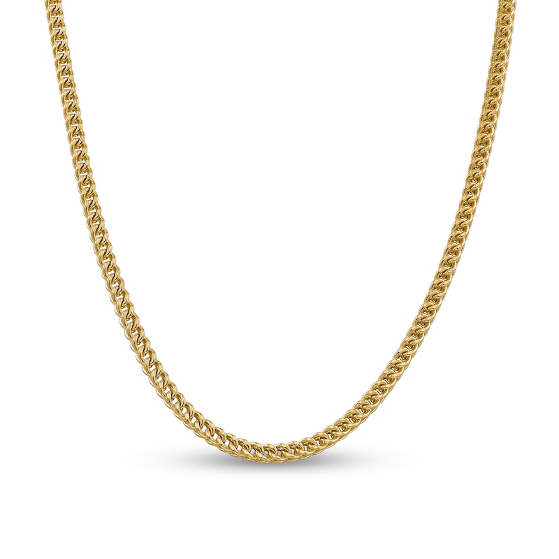 4.5mm Franco Snake Chain Necklace in Hollow 14K Gold - 28"