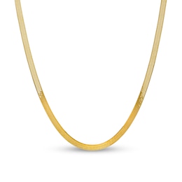 5.0mm Solid Herringbone Chain Necklace in 14K Gold - 16&quot;