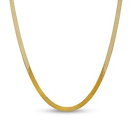 5.0mm Solid Herringbone Chain Necklace in 14K Gold - 20&quot;