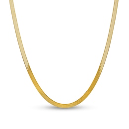 5.0mm Herringbone Chain Necklace in Solid 14K Gold - 20"