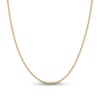 Thumbnail Image 0 of 2.75mm Diamond-Cut Valentino Chain Necklace in Solid 14K Tri-Tone Gold - 16"