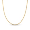 3.8mm Diamond-Cut Valentino Chain Necklace in Solid 14K Tri-Tone Gold - 18"