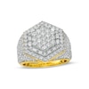 Thumbnail Image 1 of Men's 3.80 CT. T.W. Diamond Multi-Row Geometric Ring in 10K Gold