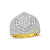 Thumbnail Image 0 of Men's 3.80 CT. T.W. Diamond Multi-Row Geometric Ring in 10K Gold