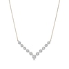 Thumbnail Image 0 of 0.50 CT. T.W. Diamond Chevron Necklace in 10K Gold