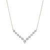 Thumbnail Image 1 of 0.50 CT. T.W. Diamond Chevron Necklace in 10K Gold