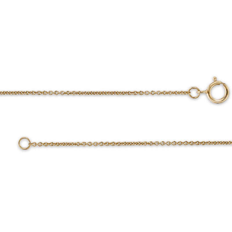 Main Image 3 of 0.50 CT. T.W. Diamond Chevron Necklace in 10K Gold