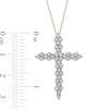 1.00 CT. T.W. Diamond Cross Pendant in 10K Gold