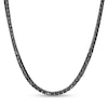 Vera Wang Men Spinel Necklace in Sterling Silver with Black Ruthenium- 22"