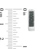Thumbnail Image 3 of 0.20 CT. T.W. Black Enhanced Diamond Hoop Earrings in 10K White Gold