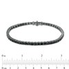 Men's 5.00 CT. T.W. Black Enhanced Diamond Bracelet in Sterling Silver with Black Rhodium - 8.5"