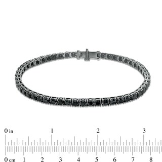 Men's 5.00 CT. T.W. Black Enhanced Diamond Bracelet in Sterling Silver with Black Rhodium - 8.5"