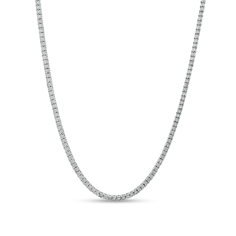 Men's 1.95 CT. T.W. Diamond Necklace in 10K White Gold - 24"