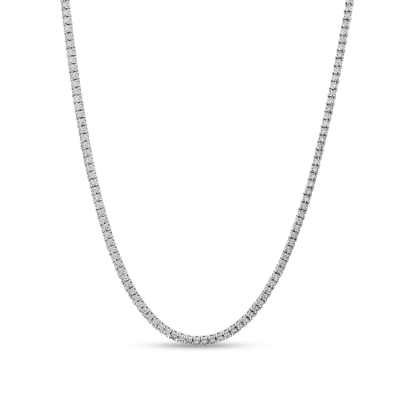 Men's 1.95 CT. T.W. Diamond Necklace in 10K White Gold - 24"|Peoples Jewellers