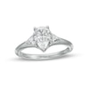 Thumbnail Image 0 of Vera Wang Love Collection Limited Edition 1.31 CT. T.W. Certified Pear-Shaped Diamond Ring in 14K White Gold (I/SI2)