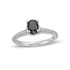 Thumbnail Image 0 of Vera Wang Love Collection Limited Edition 1.29 CT. T.W. Black Enhanced and White Diamond Ring in 14K White Gold