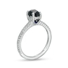 Thumbnail Image 2 of Vera Wang Love Collection Limited Edition 1.29 CT. T.W. Black Enhanced and White Diamond Ring in 14K White Gold