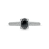 Thumbnail Image 3 of Vera Wang Love Collection Limited Edition 1.29 CT. T.W. Black Enhanced and White Diamond Ring in 14K White Gold