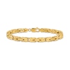 Thumbnail Image 1 of 5.25mm Byzantine Chain Bracelet in Solid 14K Gold - 8"