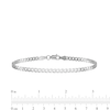 2.9mm Curb Chain Bracelet in Solid 14K White Gold - 7"