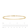 Thumbnail Image 2 of 2.3mm Curb Chain Anklet in Solid 14K Gold - 10"