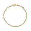 Thumbnail Image 1 of 2.25mm Figaro Chain Anklet in Solid 14K Gold - 10"