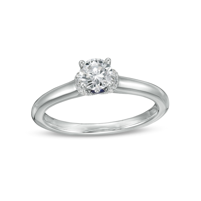 Vera Wang Love Collection 0.37 CT. T.W. Diamond Solitaire Engagement Ring in 14K White Gold (I/SI2)