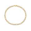 Thumbnail Image 0 of 3.5mm Figaro Chain Bracelet in Hollow 14K Gold - 7"