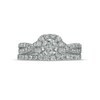 Thumbnail Image 4 of 1.00 CT. T.W. Certified Diamond Cushion-Shaped Frame Vintage-Style Bridal Set in 10K White Gold (I/I2)
