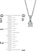 Thumbnail Image 3 of 0.30 CT. T.W. Diamond Solitaire Pendant and Stud Earrings Set in 10K White Gold (K/I3)