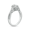 Thumbnail Image 2 of 1.00 CT. T.W. Emerald-Cut Diamond Frame Past Present Future® Engagement Ring in 14K White Gold (I/I1)